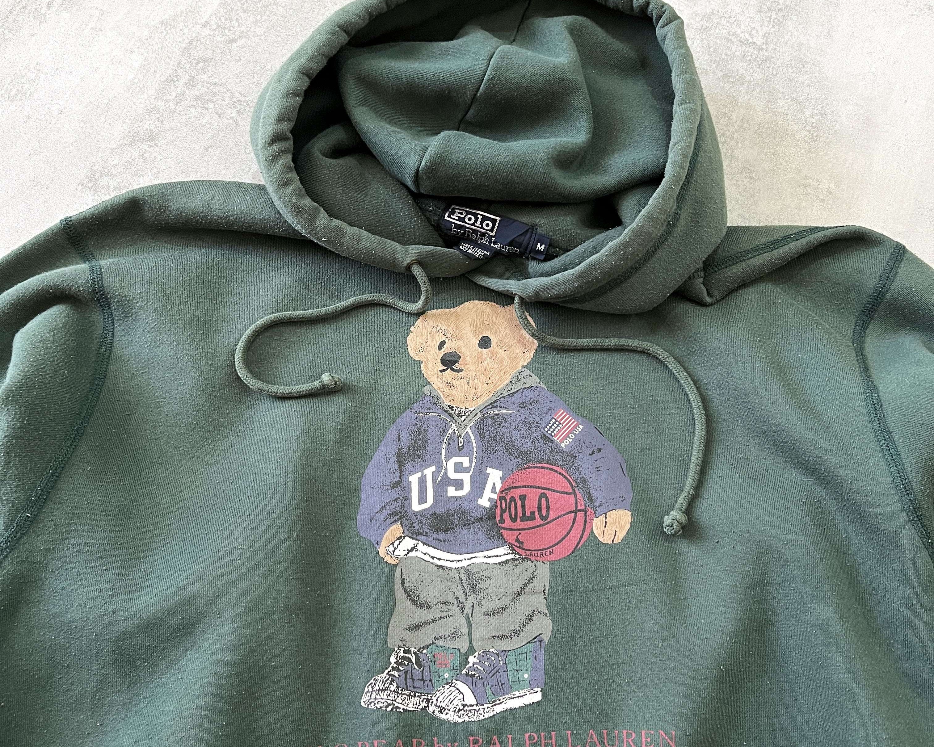 Polo Ralph Lauren 1990s heavyweight spellout hoodie (M)