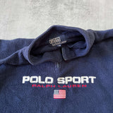Polo Sport Ralph Lauren 1990s 1/4 zip embroidered fleece (S)