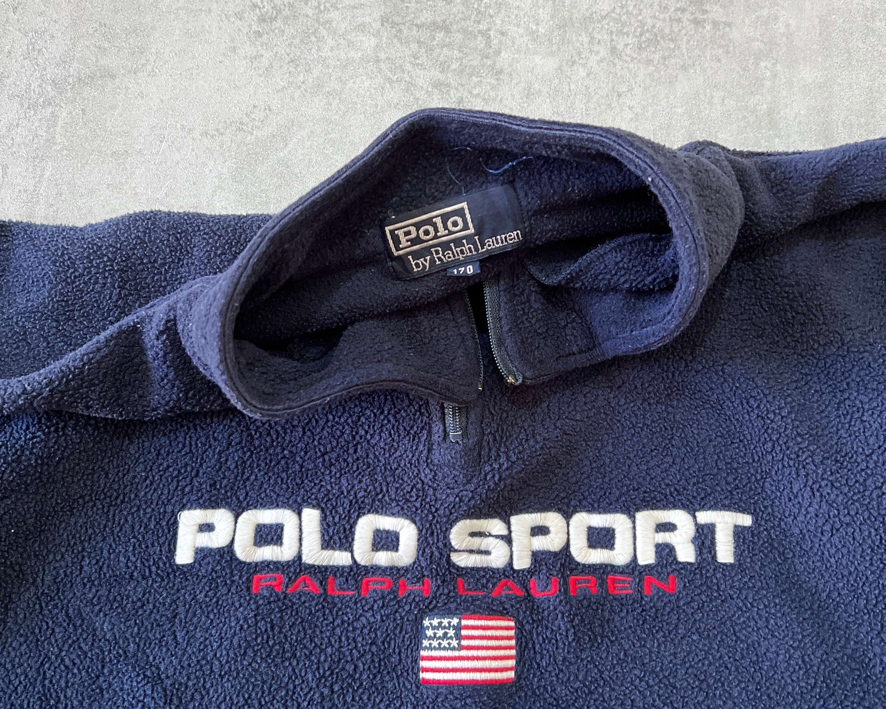 Polo Sport Ralph Lauren 1990s 1/4 embroidered fleece (S)