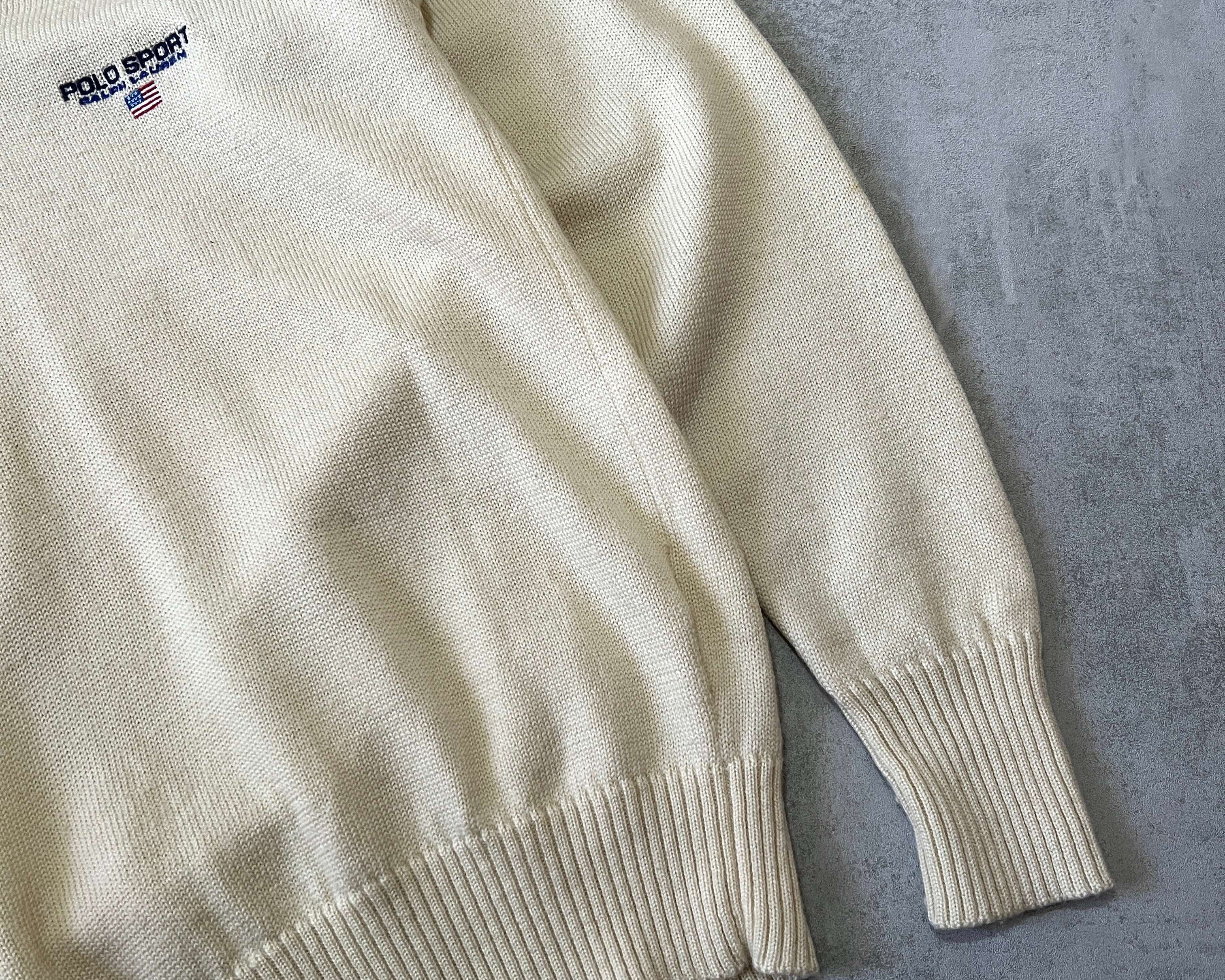Polo Sport Ralph Lauren 1990s heavyweight spellout sweater (M)