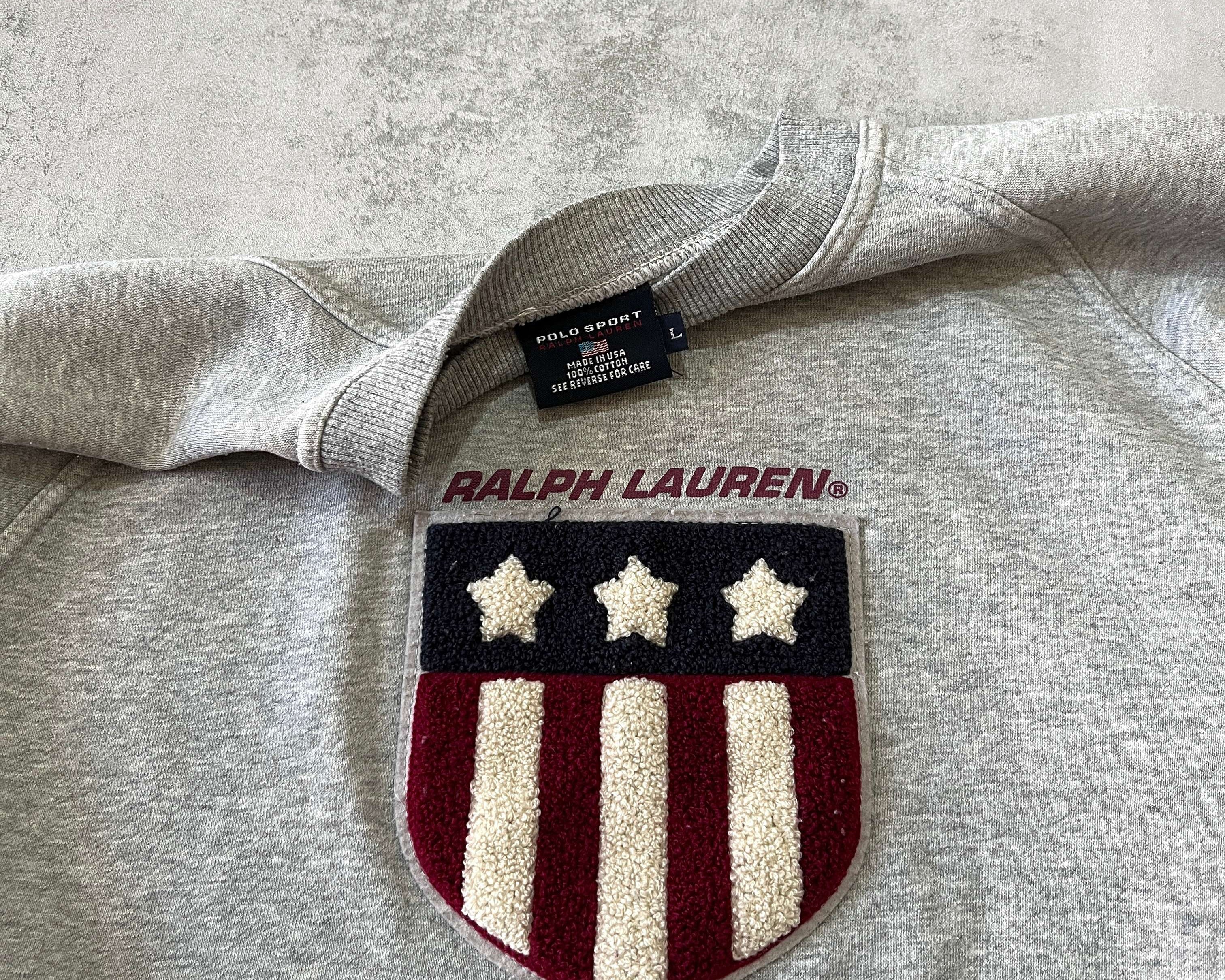 Polo Sport Ralph Lauren RARE 1990s crewneck sweatshirt (L)