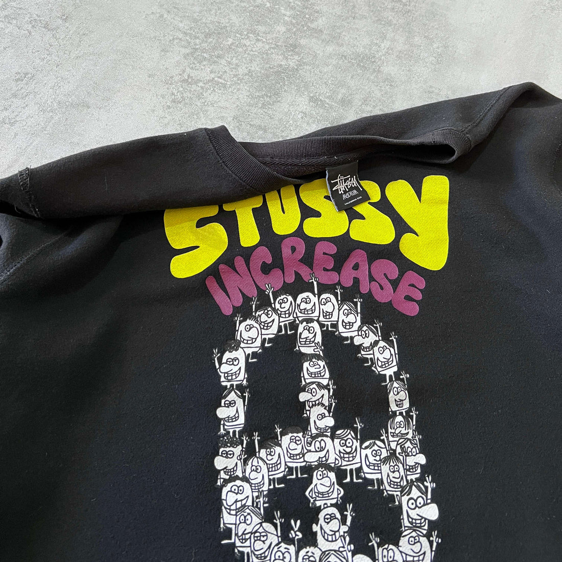 Stussy RARE 1990s embroidered sweatshirt (M)
