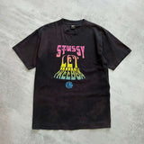 Stussy RARE 2000s heavyweight embroidered t-shirt (L)