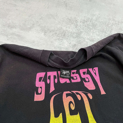 Stussy RARE 2000s heavyweight embroidered t-shirt (L)