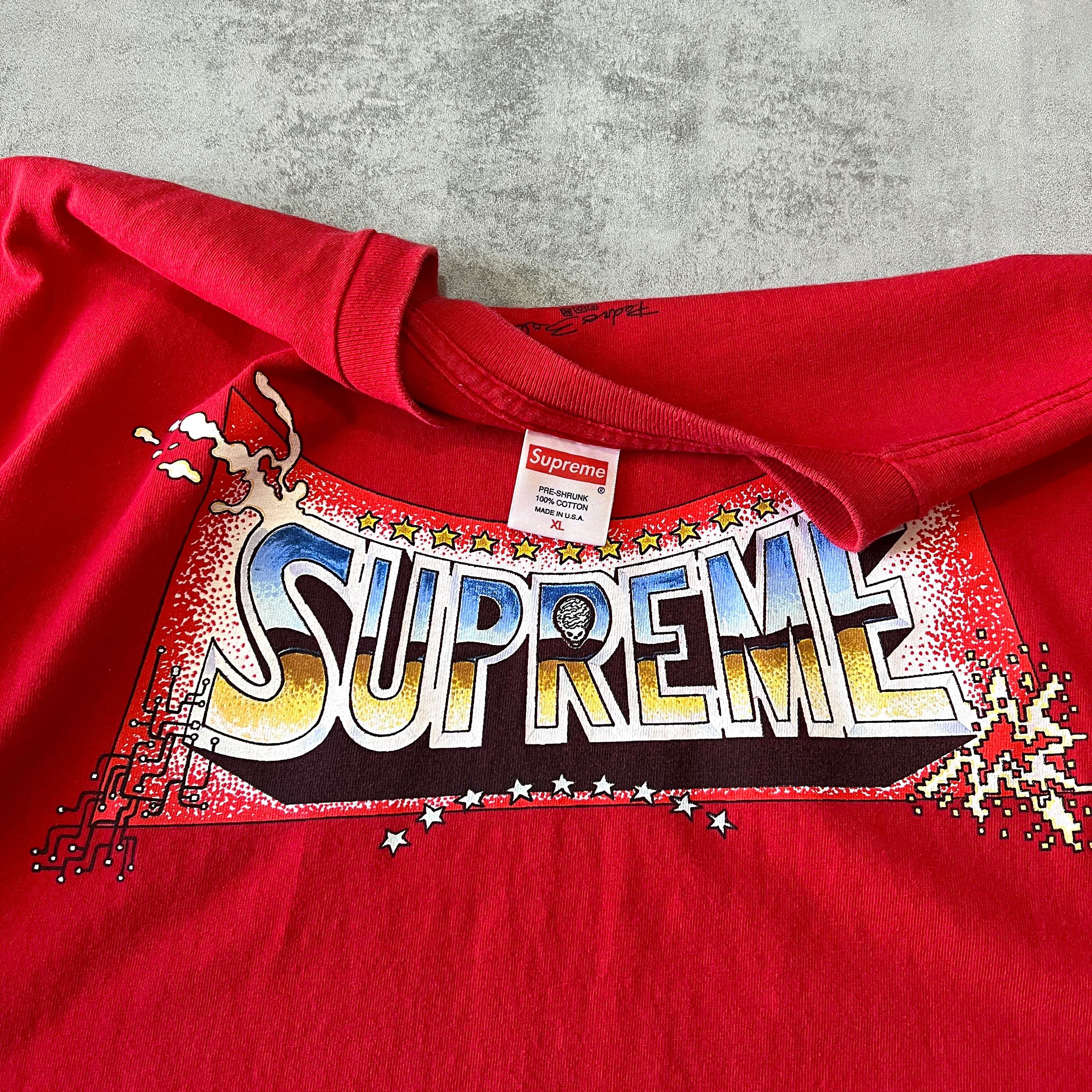 Supreme RARE 1990s heavyweight spellout T-shirt (XL)