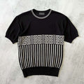 Versace 1990s women's knitted t-shirt (XL)