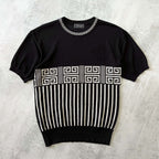 Versace 1990s women's knitted t-shirt (XL)