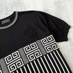 Versace 1990s women's knitted t-shirt (XL)