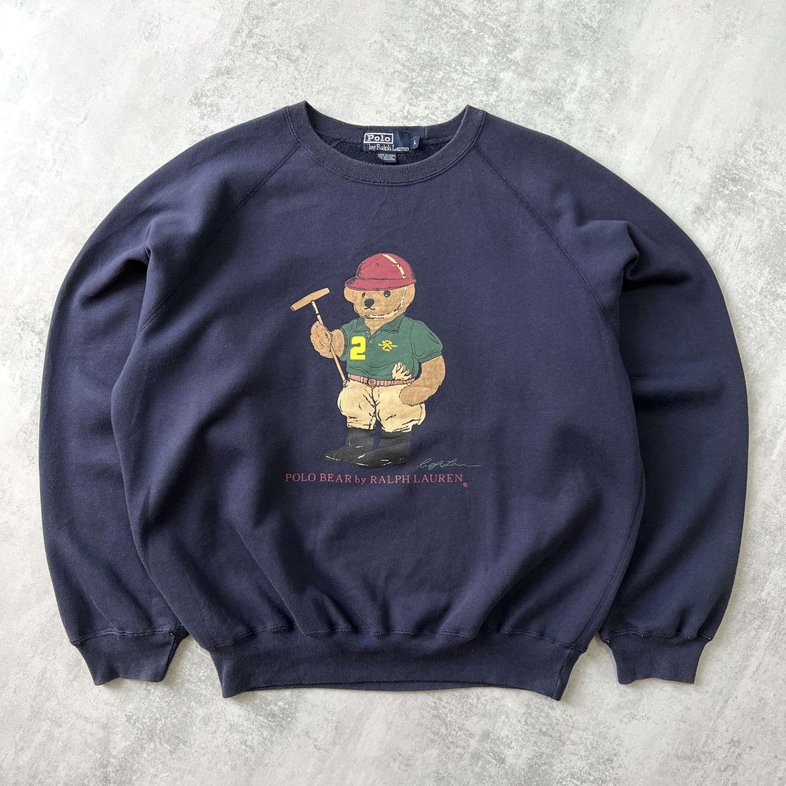 Polo Sport Ralph Lauren 1990s heavyweight embroidered sweatshirt (L)