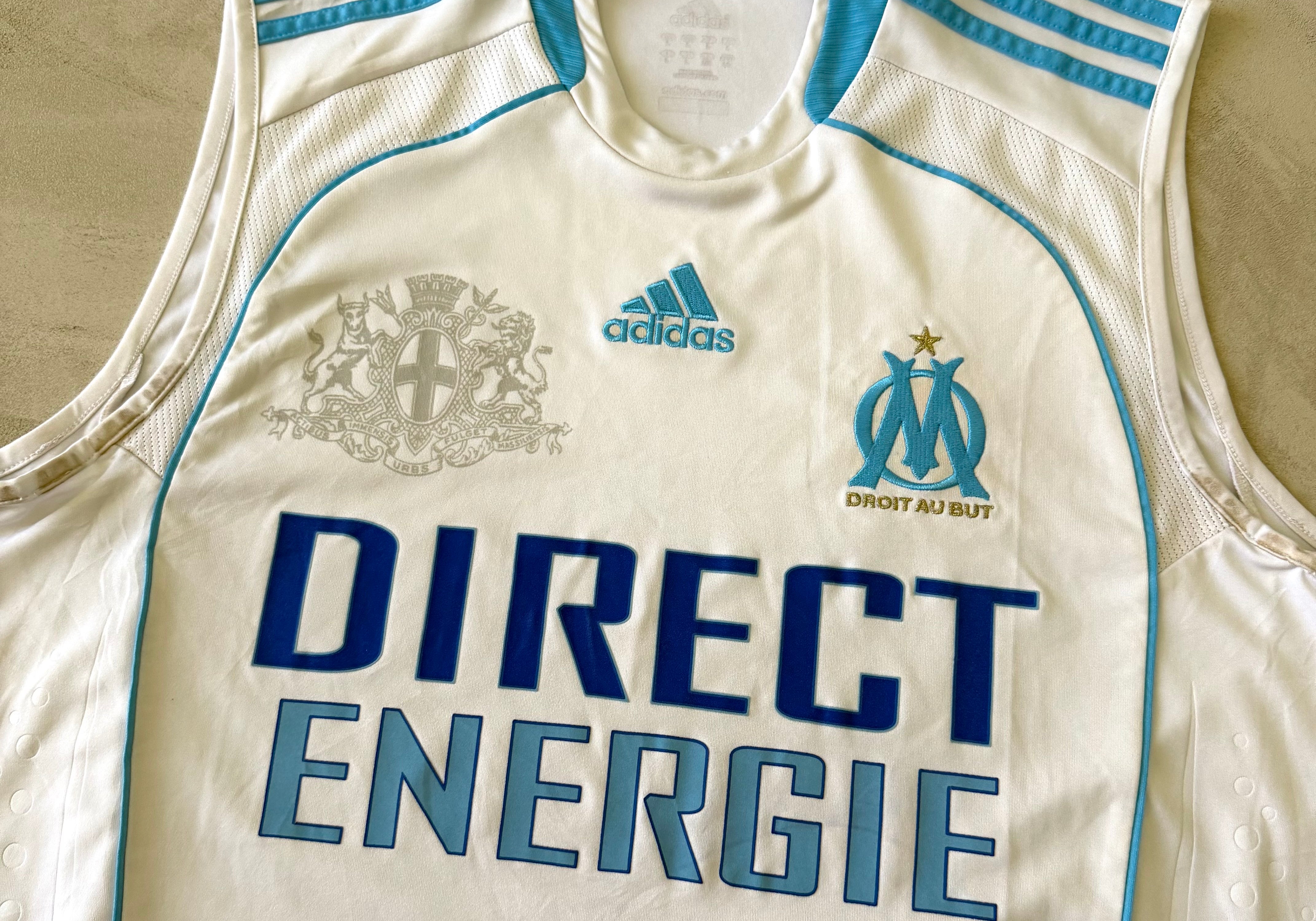Adidas Marseille jersey football vest 2008/09 (L)