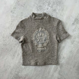 Versace RARE 1990s heavyweight spellout croptop (M)